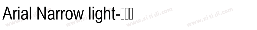 Arial Narrow light字体转换